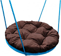 Подвесные качели M-Group Гнездо в оплетке 0.8м 17059905 (коричневая подушка)