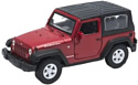 Внедорожник Welly Jeep Wrangler Rubicon 2007 42371H-W (бордовый/черный)