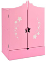 Шкаф для кукол Leader Toys Diamond Star c дизайнерским звездным принтом 74219 (розовый)