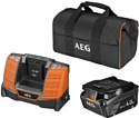 Аккумулятор с зарядным устройством AEG Powertools SEТL1840SHD 4935478944 (18В/4 Ah + 18В, сумка)