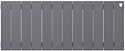 Биметаллический радиатор Royal Thermo PianoForte 300 Silver Satin (12 секций) боковое подключение