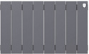 Биметаллический радиатор Royal Thermo PianoForte 300 Silver Satin (8 секций) боковое подключение