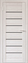 Межкомнатная дверь Юни Бона 01 (ч) 90x200 (лиственица сибиу/черное белое)