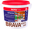 Краска Brava Acryl 35D ВД-АК-1035Д 5 л (белый полуглянцевый)