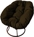 Кресло M-Group Пончик 12310205 без ротанга (коричневый/коричневая подушка)