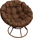 Кресло M-Group Папасан 12010205 (коричневый/коричневая подушка)