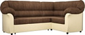 Угловой диван Mebelico Карнелла 60279 (коричневый/бежевый)