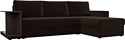 Угловой диван Лига диванов Атланта С 109668 (правый, коричневый)
