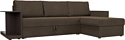 Угловой диван Лига диванов Атланта С 109673 (правый, коричневый)