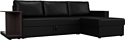 Угловой диван Лига диванов Атланта С 109678 (правый, черный)