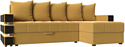 Угловой диван Лига диванов Венеция правый 108438 (микровельвет желтый)