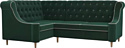 Угловой диван Лига диванов Бронкс 104570 (левый, зеленый)