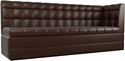 Угловой диван Лига диванов Бриз 100388 (коричневый)