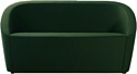 Диван Brioli Джакоб двухместный (рогожка, J8 темно-зеленый)