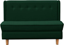Диван Brioli Диди двухместный (рогожка, J8 темно-зеленый/светлые ножки)