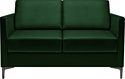 Диван Brioli Ганс двухместный (экокожа, L15 зеленый)