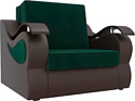 Кресло-кровать Mebelico Меркурий 105484 60 см (зеленый/коричневый)