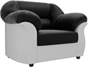 Интерьерное кресло Лига диванов Карнелла 105854 (экокожа, черный/белый)