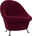Интерьерное кресло Лига диванов 113400 (микровельвет бордовый)