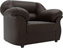 Интерьерное кресло Лига диванов Карнелла 105851 (экокожа, коричневый)