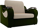 Кресло Лига диванов Меркурий 100672 60 см (бежевый/зеленый)