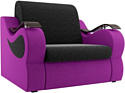 Кресло Лига диванов Меркурий 100677 60 см (черный/фиолетовый)
