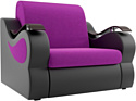Кресло Лига диванов Меркурий 100678 80 см (фиолетовый/черный)