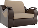Кресло Лига диванов Меркурий 100682 60 см (бежевый/коричневый)