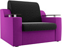 Кресло Лига диванов Сенатор 100696 60 см (черный/фиолетовый)