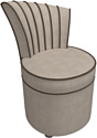 Интерьерное кресло Лига диванов Ирис (рогожка, бежевый/коричневый)