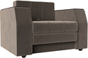 Кресло-кровать Лига диванов Атлантида 113839 (велюр коричневый)