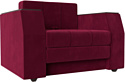 Кресло-кровать Лига диванов Атлантида 113857 (микровельвет бордовый)