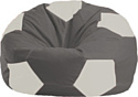 Кресло-мешок Flagman Мяч Стандарт М1.1-357 (темно-серый/белый)