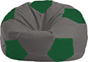 Кресло-мешок Flagman Мяч Стандарт М1.1-361 (темно-серый/зеленый)