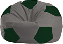 Кресло-мешок Flagman Мяч Стандарт М1.1-349 (серый/темно-зеленый)
