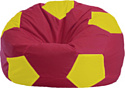 Кресло-мешок Flagman Мяч Стандарт М1.1-309 (бордовый/желтый)