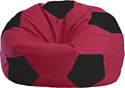 Кресло-мешок Flagman Мяч Стандарт М1.1-299 (бордовый/черный)