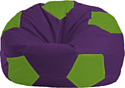 Кресло-мешок Flagman Мяч Стандарт М1.1-31 (фиолетовый/салатовый)