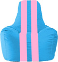 Кресло-мешок Flagman Спортинг С1.1-277 (голубой/розовый)