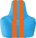 Кресло-мешок Flagman Спортинг С1.1-278 (голубой/оранжевый)