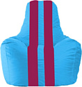 Кресло-мешок Flagman Спортинг С1.1-268 (голубой/лиловый)