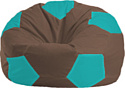Кресло-мешок Flagman Мяч Стандарт М1.1-317 (коричневый/бирюзовый)