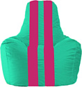 Кресло-мешок Flagman Спортинг С1.1-284 (бирюзовый/лиловый)