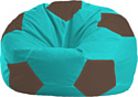 Кресло-мешок Flagman Мяч Стандарт М1.1-298 (бирюзовый/коричневый)