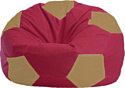 Кресло-мешок Flagman Мяч Стандарт М1.1-301 (бордовый/бежевый)