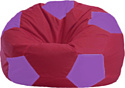 Кресло-мешок Flagman Мяч Стандарт М1.1-302 (бордовый/сиреневый)