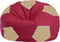 Кресло-мешок Flagman Мяч Стандарт М1.1-304 (бордовый/светло-бежевый)
