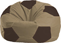 Кресло-мешок Flagman Мяч Стандарт М1.1-93 (бежевый/коричневый)