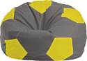 Кресло-мешок Flagman Мяч Стандарт М1.1-338 (серый/желтый)