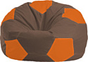 Кресло-мешок Flagman Мяч Стандарт М1.1-324 (коричневый/оранжевый)